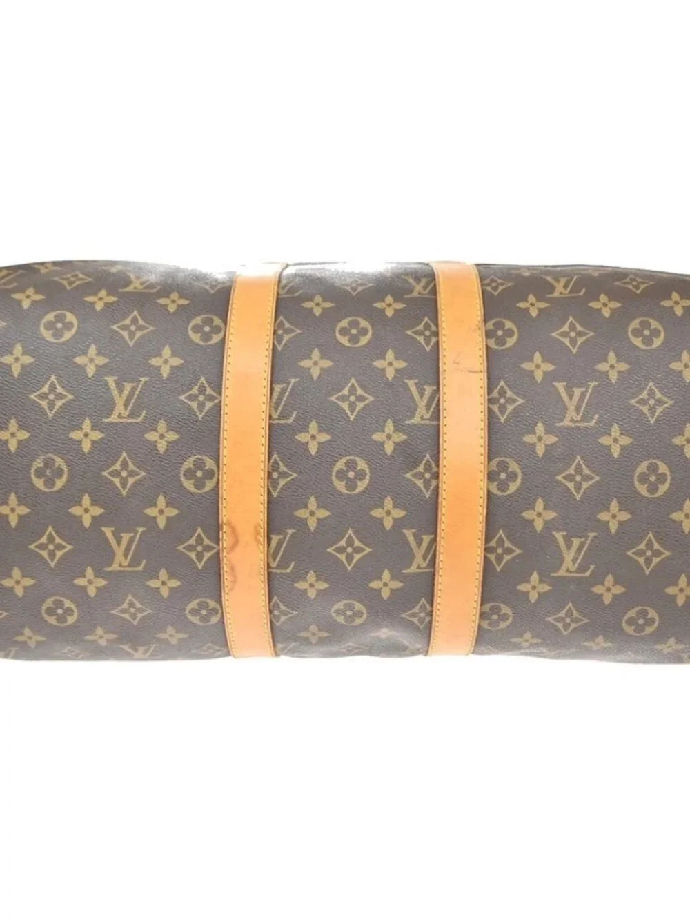 LOUIS VUITTON Keepall 45 Travel Hand Bag Monogram Leather Brown